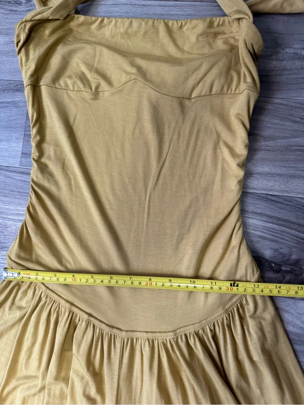 Free People Free-est Clara One Piece Jumpsuit in Mustard Yellow Size Small